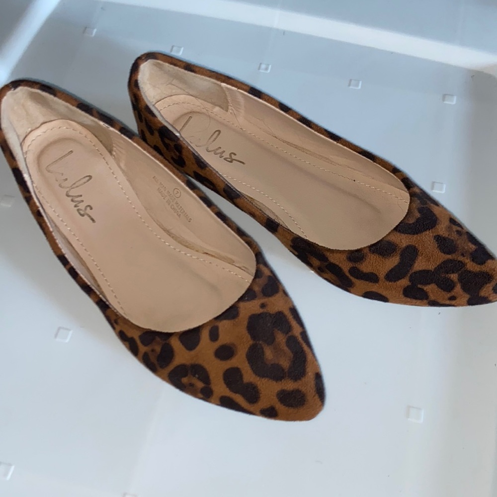 Cheetah print flats